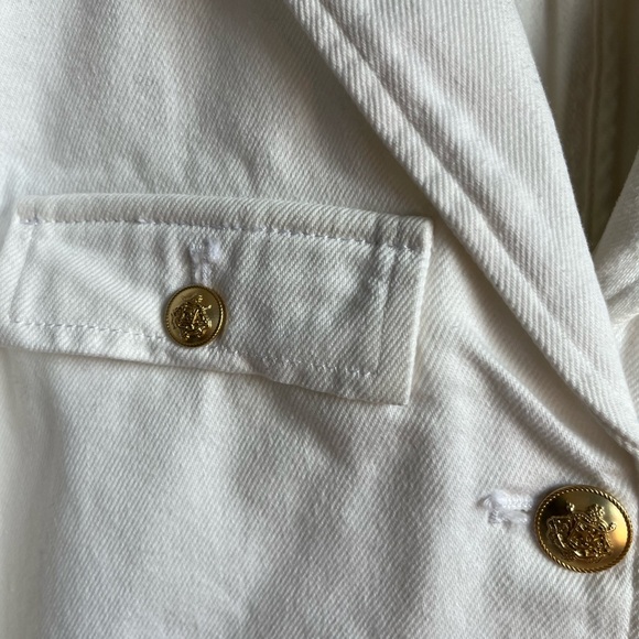 New J.Crew Size 00 Denim blazer-jacket Women’s in white - Picture 11 of 14